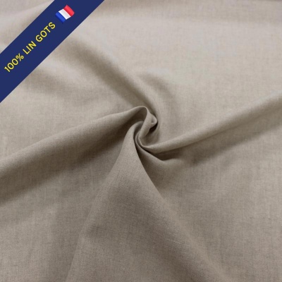 organique woven linen - Natural flax - Linen from France