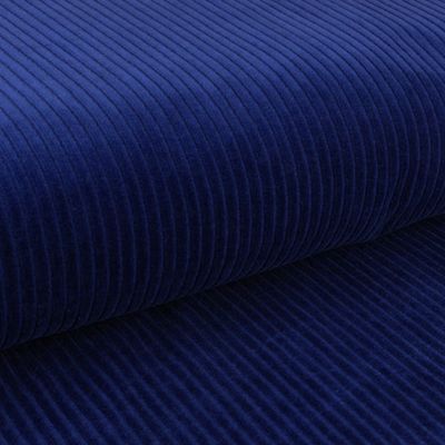 Jersey velours côtelé biologique · Uni · Bleu marine