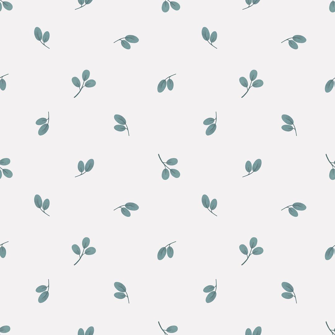 Popeline · Little Leaves · 100% coton biologique
