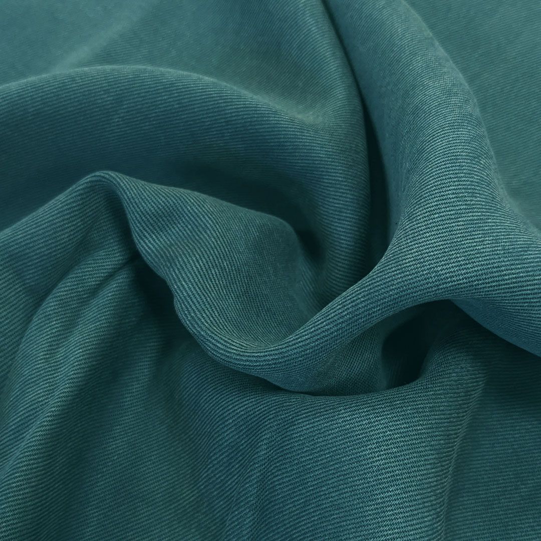 Smooth Drape Twill · 100% TENCEL™ · Pond