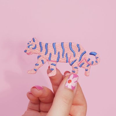 Patch brodé thermocollant · Tigre · Malicieuse DIY